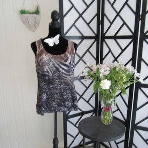 COLDWATER CREEK - SzM - animal print tank top